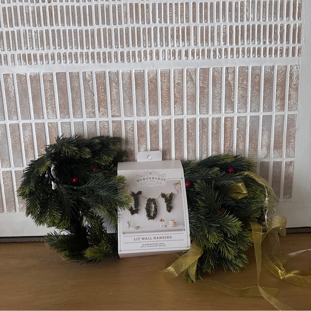 NWT JOY Lit Wall Hanging Garland  - Wondershop